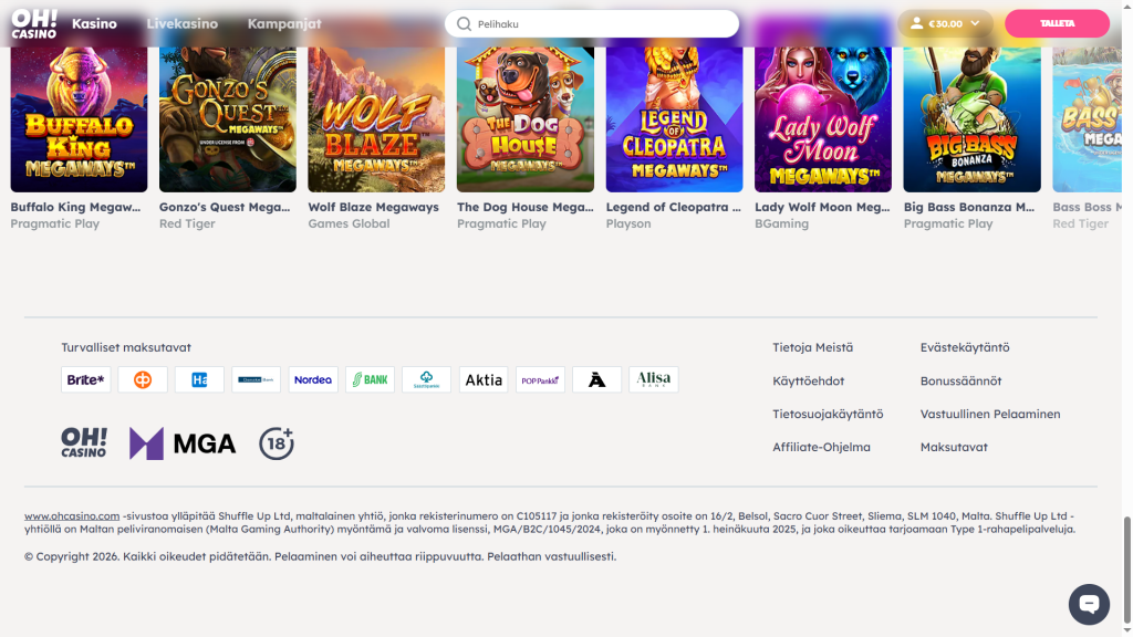 MGA-logo löytyy alatunnisteesta