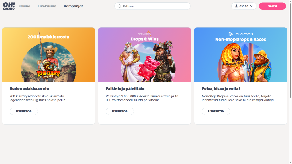 Tarjolla oli pari ekstrakampanjaa